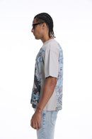 Syndicate 'LND' Cropped T- Shirt (Grey) SYN_TEE 5
