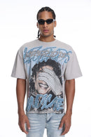 Syndicate 'LND' Cropped T- Shirt (Grey) SYN_TEE 5