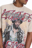 Syndicate 'LND' Cropped T- Shirt (Beige) SYN_TEE 4