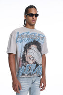 Syndicate 'LND' Cropped T- Shirt (Grey) SYN_TEE 5