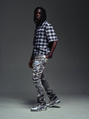 Guapi 'Obsidian' Plaid Shirt in Black