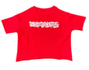 Focus Kids 'Misbehaved' Cropped T-Shirt (Red) 80699T/K - FRESH N FITTED