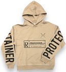 Protector and Maintainer 'Rated R' French Terry Pullover Hoodie (Khaki) - FRESH N FITTED