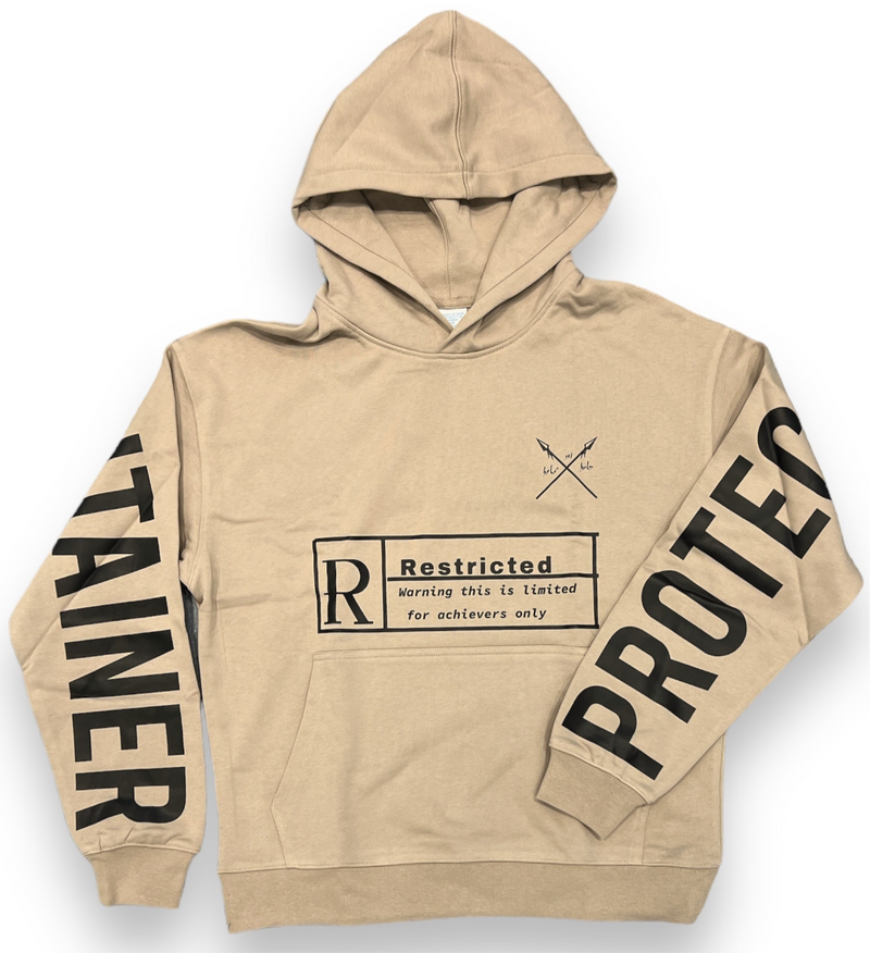 Protector and Maintainer 'Rated R' French Terry Pullover Hoodie (Khaki)