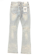 KDNK ‘Patch & Print’ Skinny Flare Pants(Blue) KND4822 - FRESH N FITTED