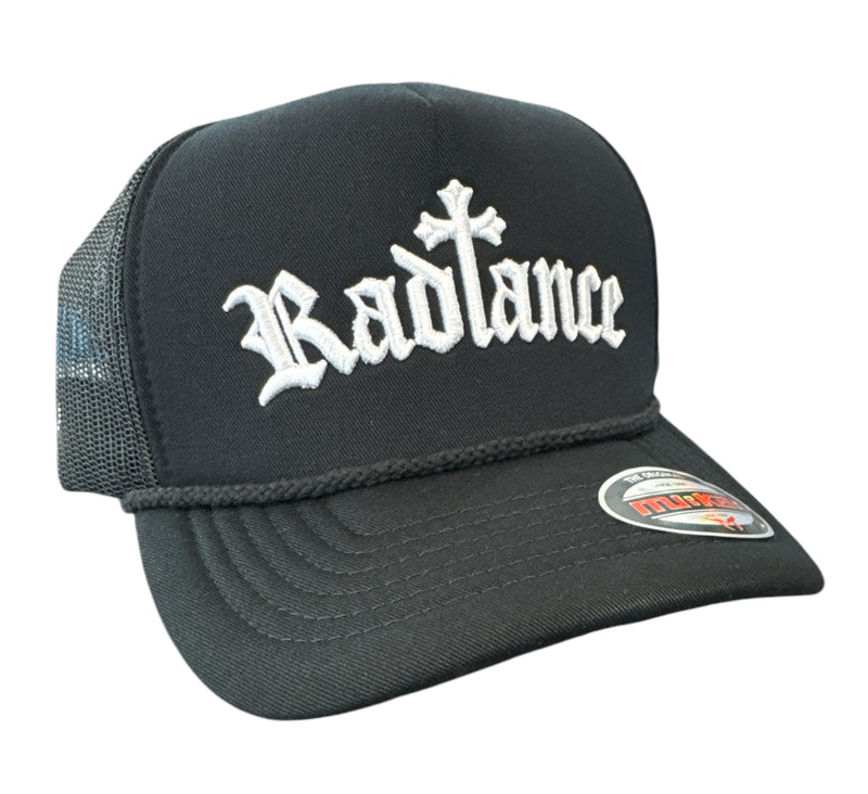 MUKA 'Radiance' Trucker Hat (Black) T5469 - FRESH N FITTED