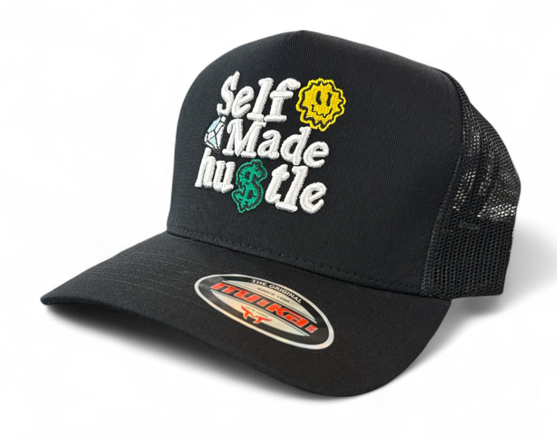 MUKA 'Self Made Hustle' Trucker Hat (Black) T5500B