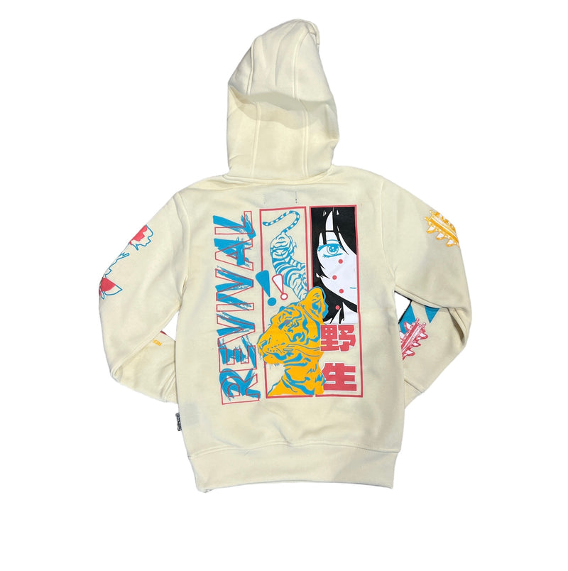 Rebel Minds Kids 'Revival' Hoodie (Cream) 832-B374 - Fresh N Fitted Inc