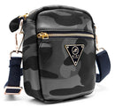Mint Camo Medium Cross Body Bag (Grey Camo) - FRESH N FITTED