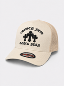 MUKA 'Chosen Few Cross' Trucker Hat (Ivory) T5608B