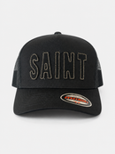 MUKA 'Saint Fabric' Trucker Hat (Black) T5622B