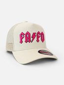 MUKA 'FAFO' Trucker Hat (Ivory) T5618B