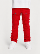 FWRD Kids 'Static' Stacked Denim (Red) FW-330044K