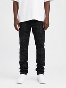 FWRD 'EMB' Stacked Denim (Jet Black) FW-330068A