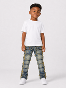 FWRD Kids 'Patchwork' Stacked Denim (LT.Tint) FW-33958k