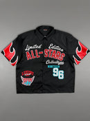 Copper Rivet All-Star Button Down Shirt In Black 612004