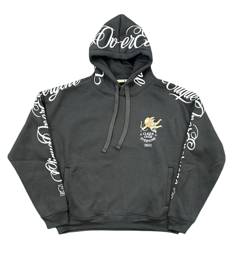 Highly Undrtd 'Clique Over Everyone' Embroidered Hoodie (Black) UF4668