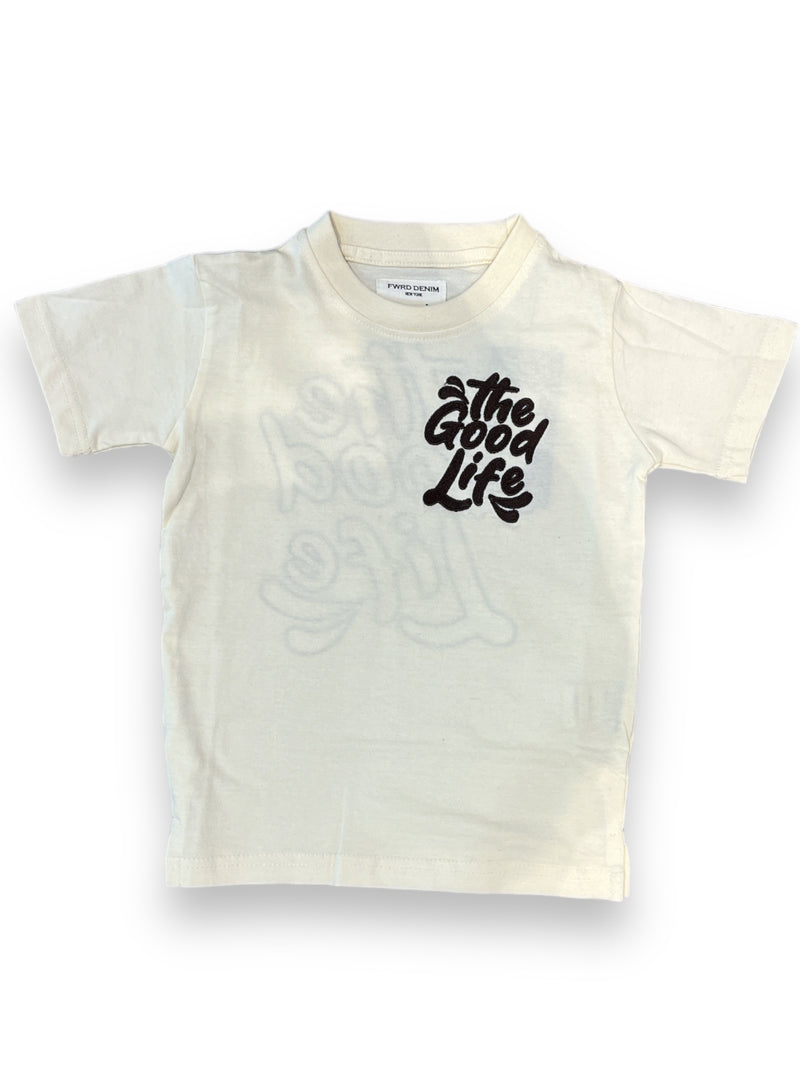 FWRD Kids 'Life is Good' T-Shirt  (Cream) FW-180431LK - FRESH N FITTED-2 INC