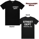 PG Apparel 'Street Dept' T-Shirt (Black) STDPT100 - FRESH N FITTED