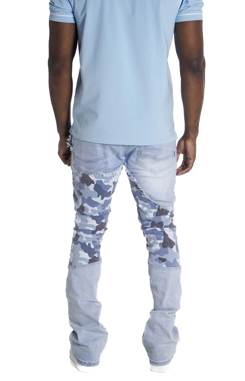 Makobi ' Costello' Stacked Denim (Light Wash) M1919 - Fresh N Fitted Inc