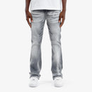 Copper Rivet 'Cross Hatch' Flare Denim (Grey) 533017 - FRESH N FITTED