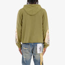 VOYAGE STUDIO 'Dragon' Rip & Tear Terry Cropped Hoodie (Olive) 53J10 - FRESH N FITTED