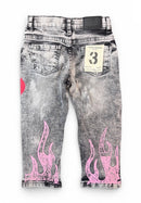 FWRD Kids 'Dreams' Slim Straight Denim in Washed Black