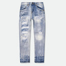 Evolution Kids 'Bleached' Distressed Denim (Ice Blue) EV-33953K - FRESH N FITTED