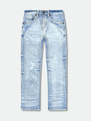 Evolution Kids 'Marked' Slim Straight Denim (Ice Blue) EV-330245K - FRESH N FITTED