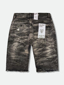 Evolution 'Wild Tiger' Denim Shorts (Washed Black) EV-22278 - FRESH N FITTED