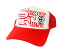 KML ‘SF' Trucker Hat (White/Red) - FRESH N FITTED