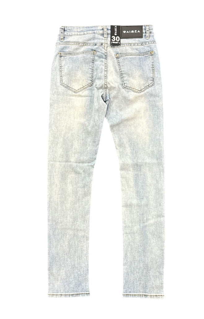 Waimea 'Flex' Plain Skinny Denim (Blue Wash) M8248D