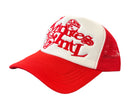 7M 'INTL' Trucker Hat (White/Red) - FRESH N FITTED