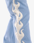 Copper Rivet 'Saints' Mohair Pearl Stacked Sweat Pants (Light Blue) 531581 - FRESH N FITTED