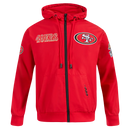 Pro Standard San Francisco 49ers 'Classic Wind Suit' Full Zip Hoodie (Red) - FRESH N FITTED