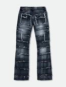 FWRD Cargo Stacked Denim (Washed Black) FW-33958 - FRESH N FITTED