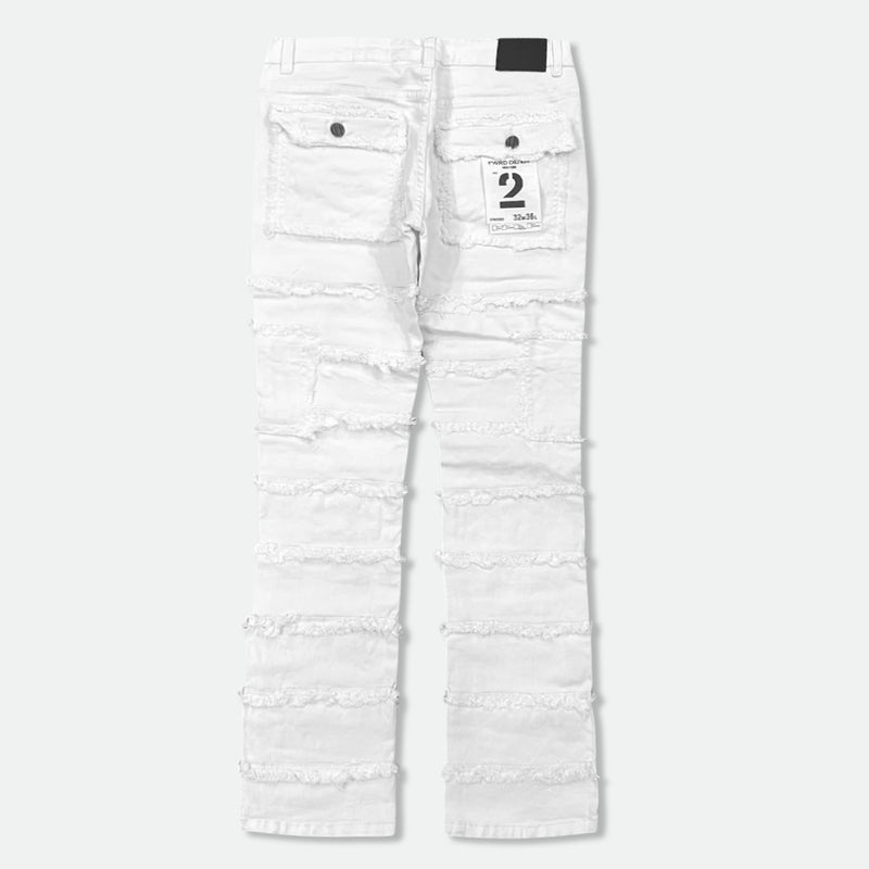 FWRD 'Static Layer Twill Stacked Denim' FW-330044 (White) - FRESH N FITTED