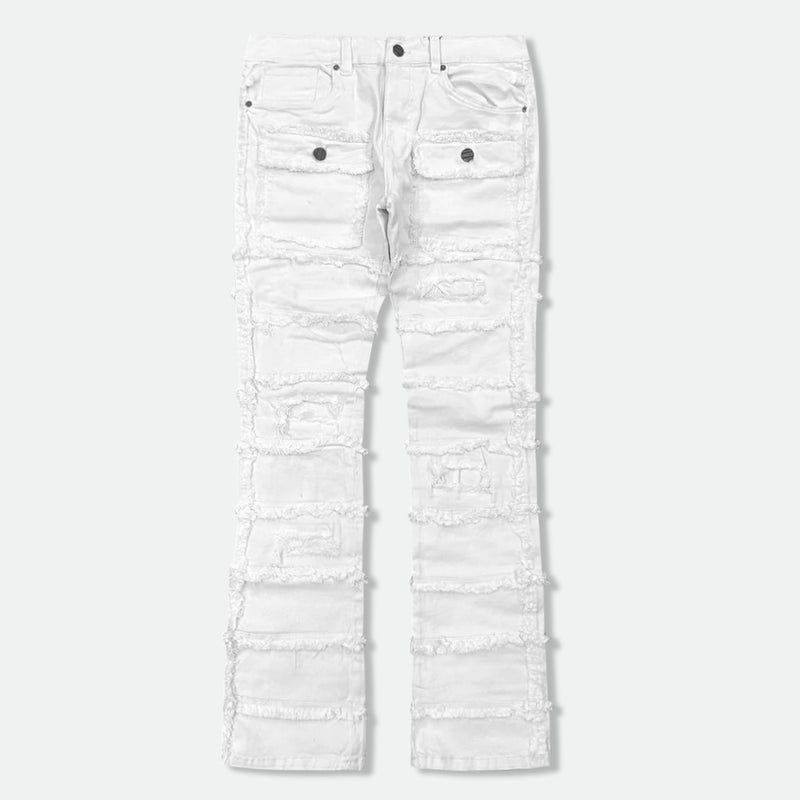 FWRD 'Static Layer Twill Stacked Denim' FW-330044 (White) - FRESH N FITTED