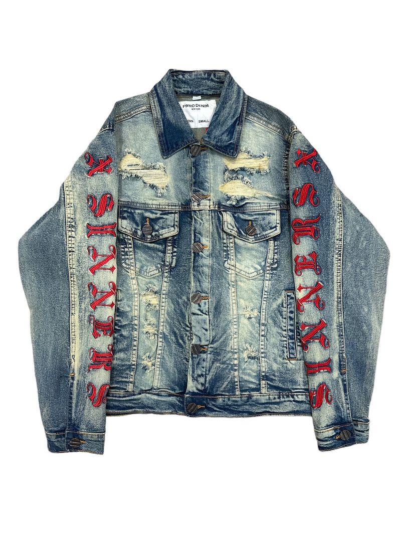 FWRD 'Saints X Sinners' Denim Jacket - Fresh N Fitted Inc