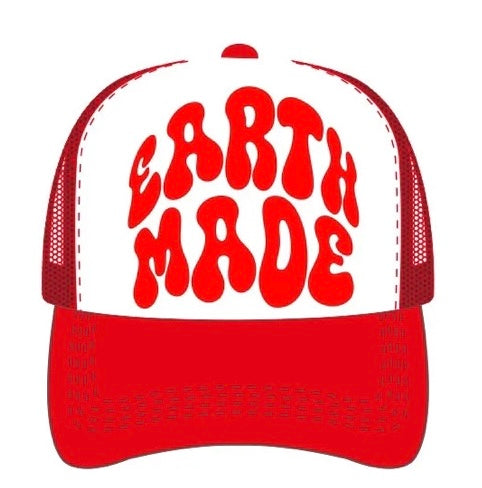 KML 'EARTH MADE 2.0' Trucker Hat (White/Red)