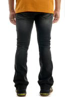 KDNK Camo Skinny Flare Denim KND4594 (Black) - FRESH N FITTED