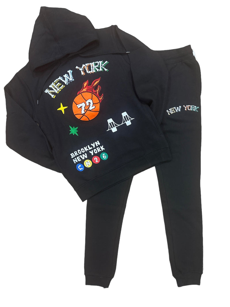 FWRD 'New York Basketball' Fleece Set - Fresh N Fitted Inc