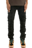 KDNK 'Symmetrical Patched' Jeans (Black) KNB3317 - FRESH N FITTED