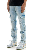 KDNK 'Cargo Skinny'  Denim KND4630 (Blue) - FRESH N FITTED