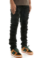 KDNK 'Symmetrical Patched' Jeans (Black) KNB3317 - FRESH N FITTED