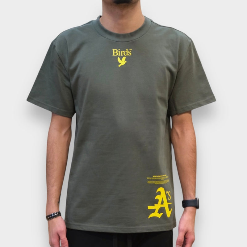 Birds "Athletic" Green Ultra-Premium Oversized S/S Box T-Shirt