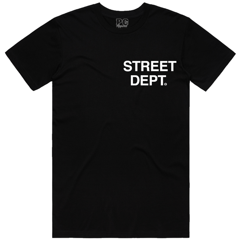 PG Apparel 'Street Dept' T-Shirt (Black) STDPT100 - Fresh N Fitted Inc