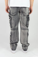 Rebel Minds 'Relaxed Cargo' Denim (Washed Grey) 642-642 - FRESH N FITTED