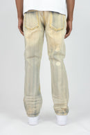 Rebel Minds 'Ripped' Straight Denim (Light Vintage) 642-615 - FRESH N FITTED
