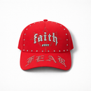 MUKA Faith Over Fear Stone Snapback Hat (Red) – SR4603 - FRESH N FITTED